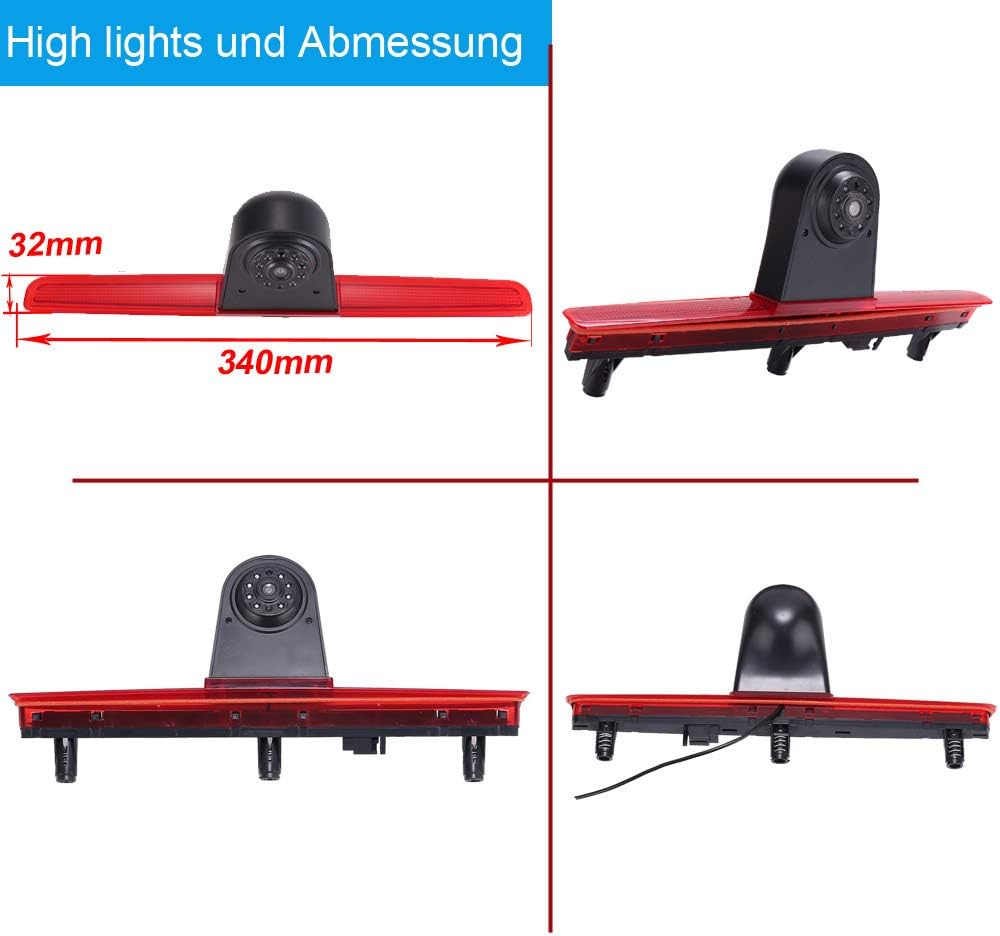 Achteruitrijcamera voor VW T5., Model 3 = camera + 4,3" screen