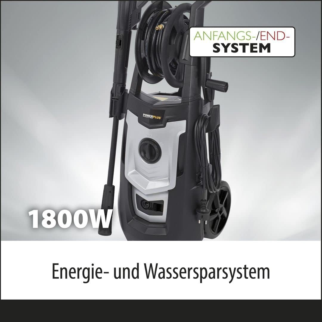 Hogedrukreiniger – Drukspuit – Waterreiniger – Spuitmachine – Schoonmaakspuit – 1800W Motor – Verstelbare Lans 8 Meter