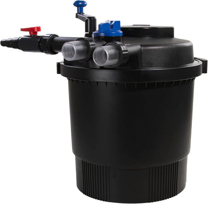 AquaForte Drukfilter GPF-20000 (36 watt), vermogen 36 watt, spanning 230 V, frequentie 50 Hz, ingang/uitgang 32/38 mm, geschikt voor siervijvers tot 40.000 liter