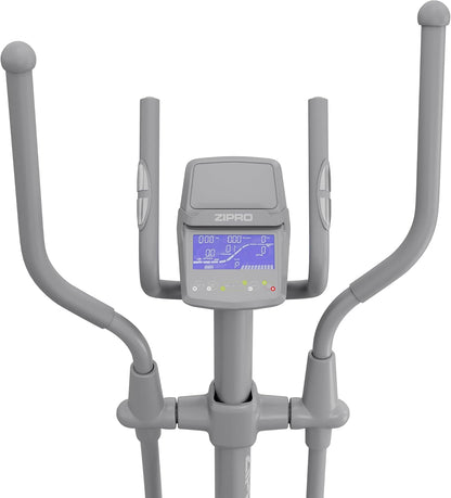 ZIPRO WAVE Home Elliptical Trainer - 32 Levels Magnetic Resistance, Heart Rate Sensors, 16 Programs, Compatible with Kinomap & Zwift, Tablet Holder, Easy Assembly, Home Fitness - QUORE