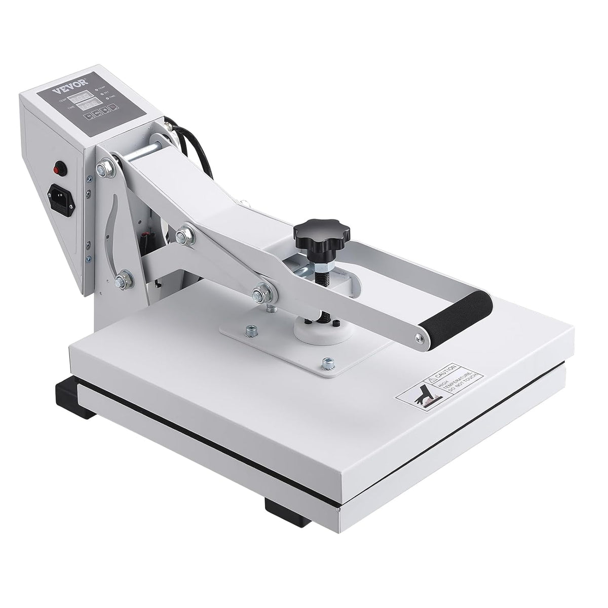 VEVOR Warmtepers, warmtepersmachine voor T-shirts, snel opwarmen, hogedruk-warmtepers 15 x 15, krachtige digitale industriële sublimatieprinter voor warmteoverdracht vinyl