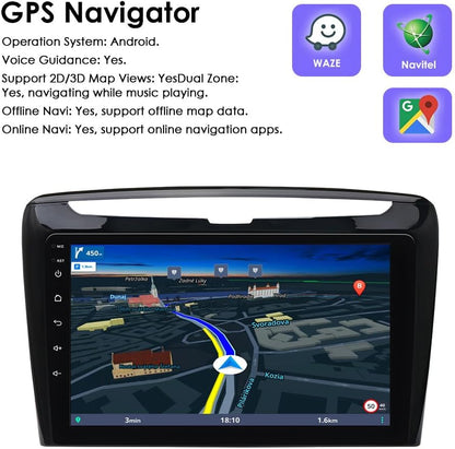 Ossuret Autoradio voor Lancia Ypsilon (2012-2020), 9 Inch Android 13 Touchscreen 2+32GB GPS Navigatie met Carplay Android Auto WiFi Bluetooth Stuurwielbediening DSP USB