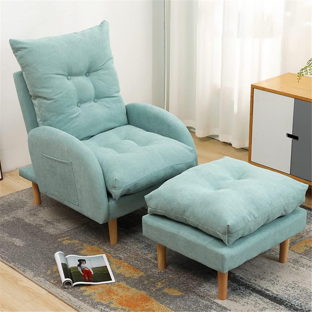Relaxfauteuil – Verstelbare Fauteuil – Ligstoel – Sta-op Stoel – Relaxstoel – Met Voetenbank – 3 Verstelbare Posities – Draagkracht Tot 150 kg