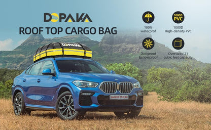 Daktas – Autodaktas – Dakkofferzak – Bagagedragertas – Dakbagagetas – 595 Liter – Waterdicht 1000D PVC
