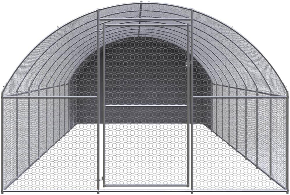 vidaXL Chicken coop 3x10x2m galvanized steel - QUORE
