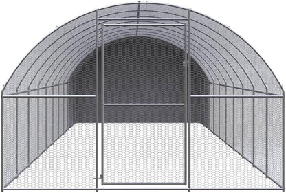 vidaXL Chicken coop 3x10x2m galvanized steel - QUORE
