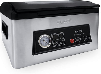 Maxxo VM ChamberLine 70 vacuümmachine, 7 l, professionele vacuümverpakker voor vloeistoffen 72 liter/min + 30 stuks vacuümzakken inbegrepen
