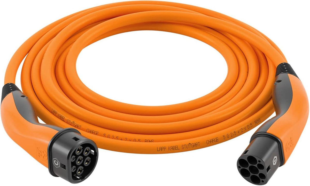 Lapp Mobility EV oplaadkabel type 2, 22 kW/glad / 32 A/driefasig/oplaadkabel voor elektrische auto's/modus 3/3 m