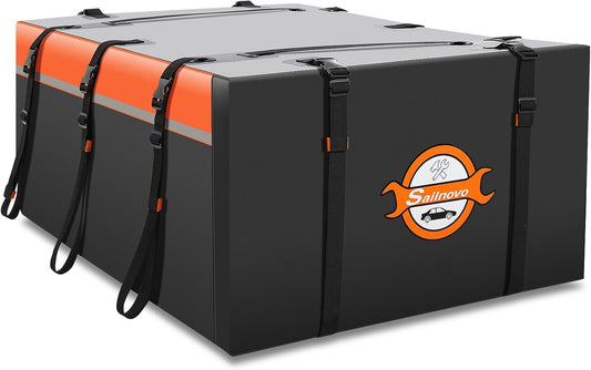 Carrier Carrier 20 kubische waterdichte dakkoffer carrier voor top van voertuigen soft-shell daktas met opbergtas en 8 versterkte riemen voor alle auto's