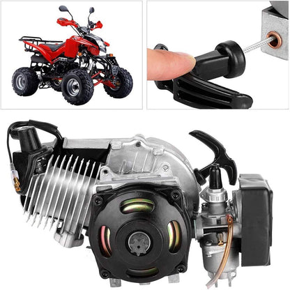 KUIDAMOS Powerful Aluminum 2 Stroke Motor for Mini Pocket Pit Quad Dirt Bike ATV Buggy, Durable Material, Strong Force for Vehicles for Adults, Material: Aluminum Alloy - QUORE
