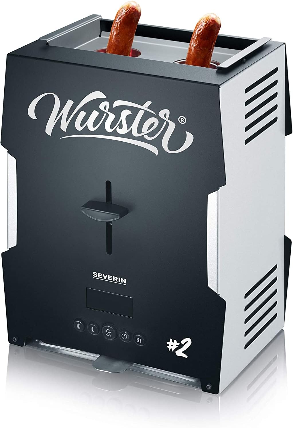 Severin WT 5005 Worster, Roestvrij Staal/Kunststof, Zwart