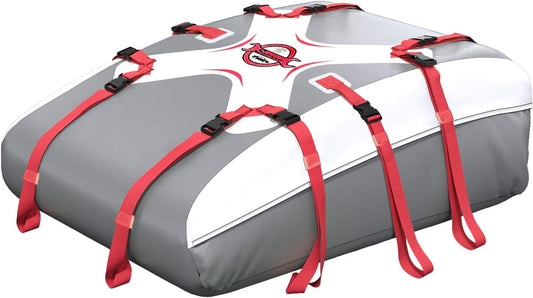 Sailnovo Dakbagagedrager, 20 kubieke meter, voor alle voertuigen met/zonder dakbagagedrager, met riem, antislipmat, 6 deurhaken