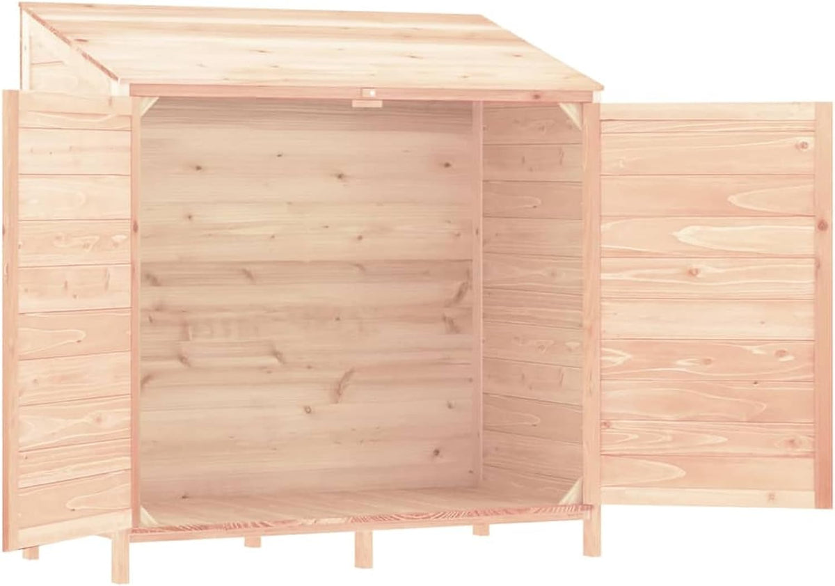 Tuinschuur – Houten Tuinhuis – Tuinberging – Buitenopslag – Houten Schuur – Massief Vurenhout – Compact 102x52x112 cm – Weerbestendig & Duurzaam