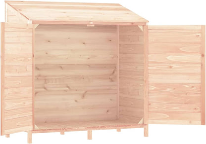 Tuinschuur – Houten Tuinhuis – Tuinberging – Buitenopslag – Houten Schuur – Massief Vurenhout – Compact 102x52x112 cm – Weerbestendig & Duurzaam