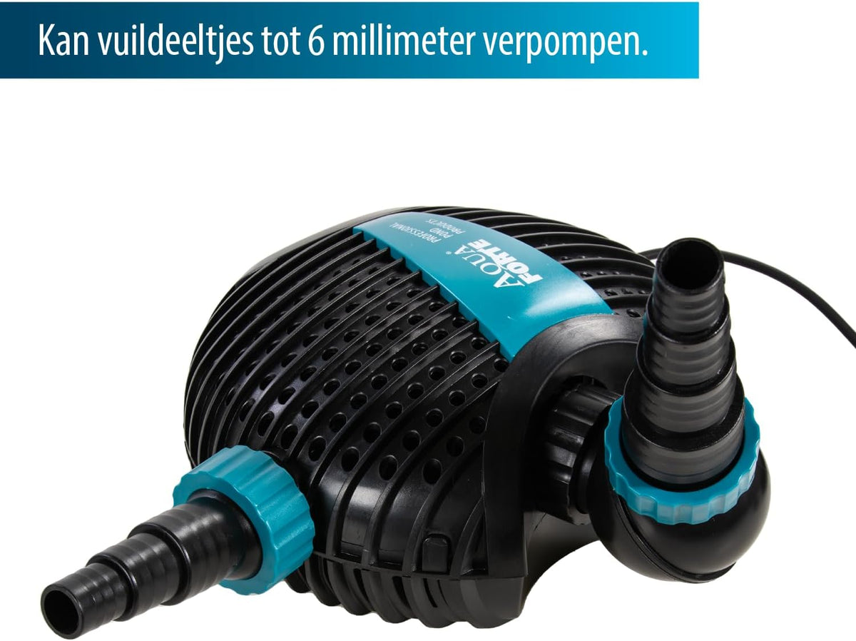 Vijverpomp – Waterpomp – Filterpomp – Vuilwaterpomp – Fonteinpomp – 220 Watt Vermogen – Maximaal Debiet 17,5 m³/uur