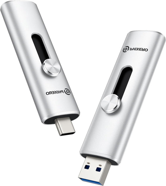 PHIXERO Externe SSD 2 TB, externe harde schijven 1TB tot 1100 MB/s, USB C draagbare SSD voor iPhone 16/laptop/Mac - QUORE