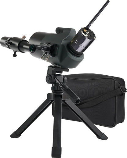 Svbony SV41Pro Mak Spotting Scope with Tripod, SC001 WIFI Camera, Finderscope and Viewfinder Mount, 28-84X80 FMC Focus on Dual Speed,1.25" Detachable Eyepiece, Waterproof for Moon Stargazing - QUORE