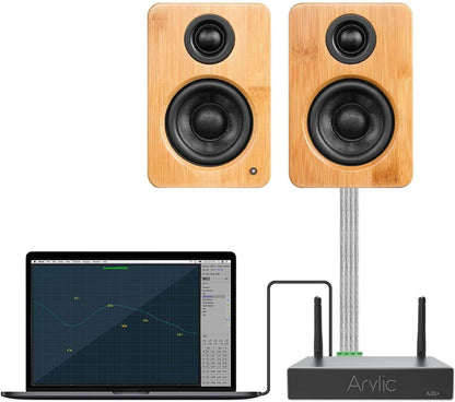 Arylic A30+ WiFi & Bluetooth 5.0 mini-stereo-versterkerbord, bluetooth-versterker en AirPlay-versterker 2.0 voor thuisaudio, multiroom digitale audio speaker Amp.