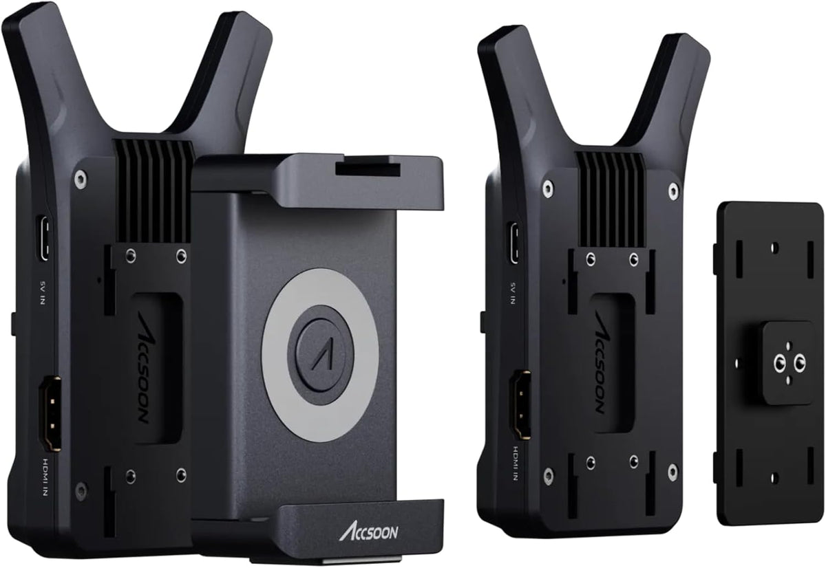 Accsoon CineView Nano draadloze zender HDMI-ingang 0,06s 150m Ultra Low Delay HD 1080p60fps Compatibel met IOS Android-systeem voor Tik-Tok YouTube Live Streaming.