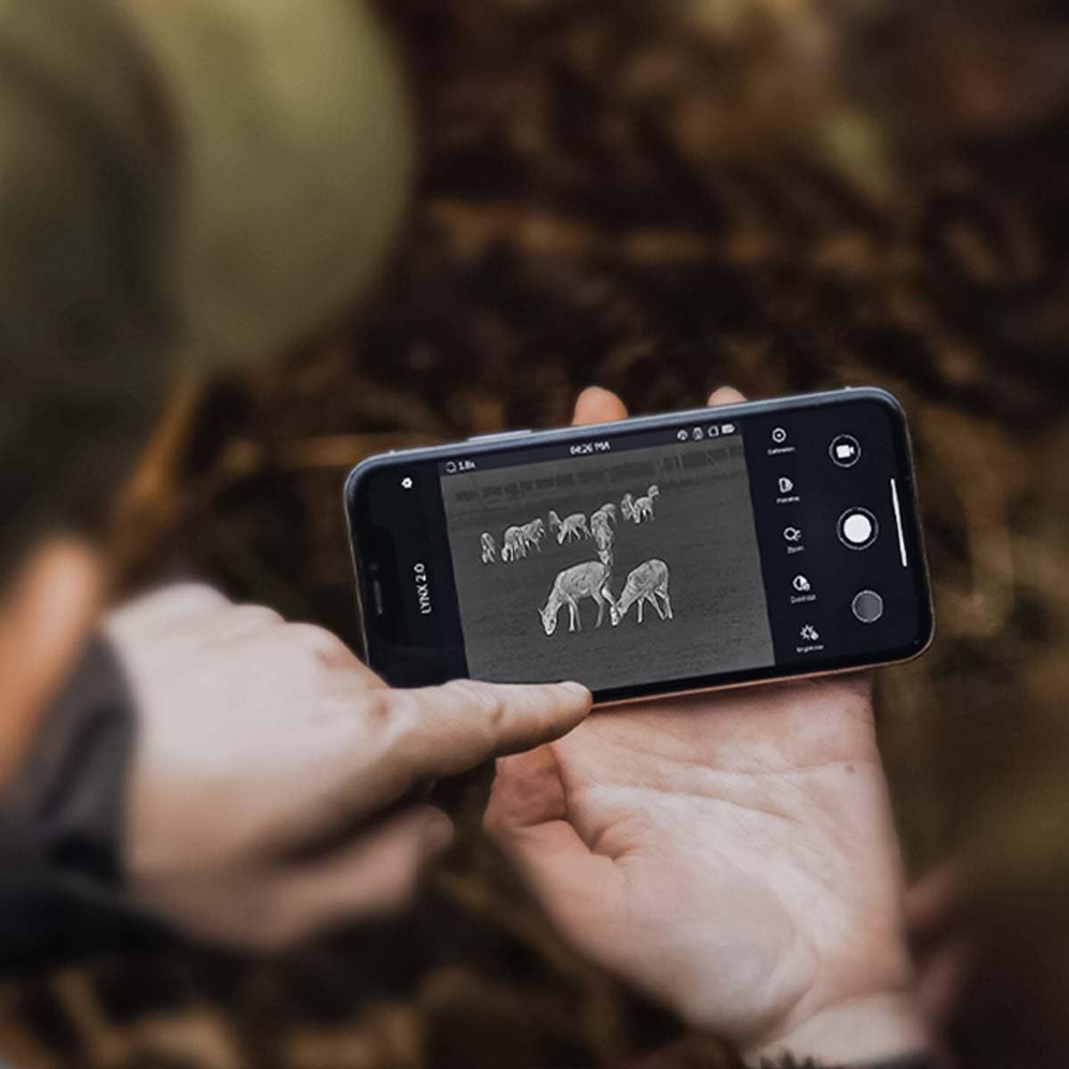 HIKMICRO Lynx LH15 2.0 Draagbare warmtebeeld-monoculair/warmtebeeldcamera met 750 m bereik, oled-display, geïntegreerd 16 GB geheugen, WLAN-hotspot