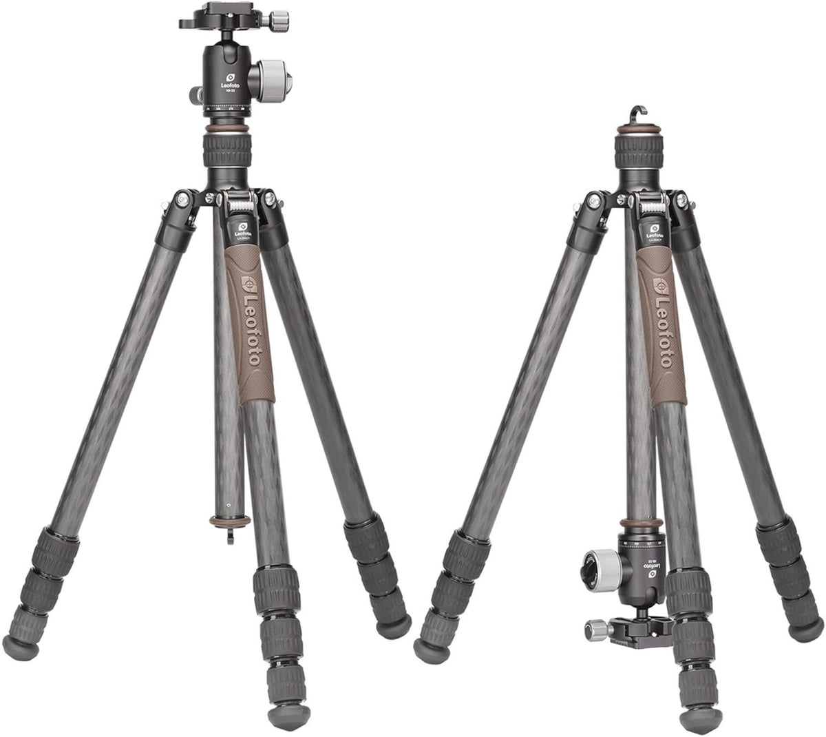 Carbon statief met kogelkop – Fotostatief – Camera statief – Driepoot – Reisstatief – Max. hoogte 161 cm – 10 laags carbon, draagvermogen 8 kg
