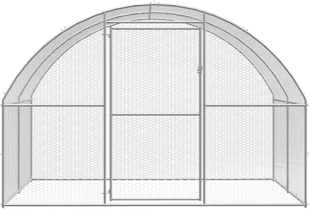 vidaXL Chicken coop 3x10x2m galvanized steel - QUORE