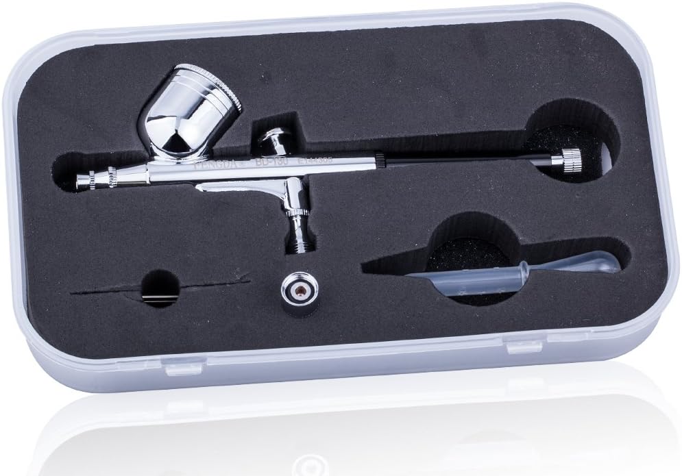 Airbrush Starterset – Airbrush Compressor – Airbrush Pistool – Airbrush Set – Airbrush Kit – Olievrije Compressor – Dubbele Actie Pistool