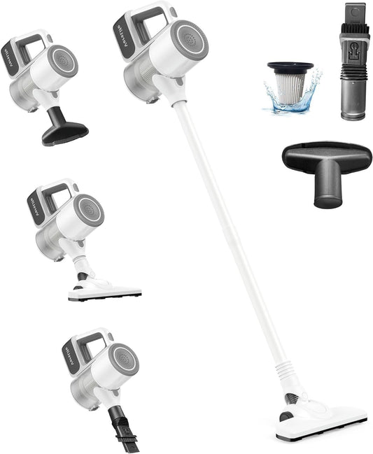 Steelstofzuiger – Draadloze Stofzuiger – Handstofzuiger – Snoerloze Zuiger – Multifunctionele Zuiger – Krachtige Zuigkracht 30 kPa – 30 Min Batterijduur - QUORE