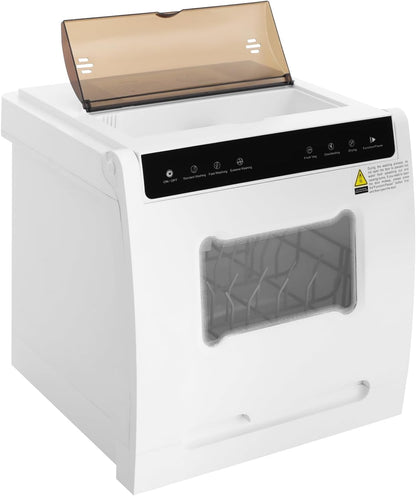 Freestanding dishwasher 1100W 52dB Table dishwasher 220V Multi-function touch screen dishwasher 360° double spray arms Freestanding table dishwasher 4-6 place settings