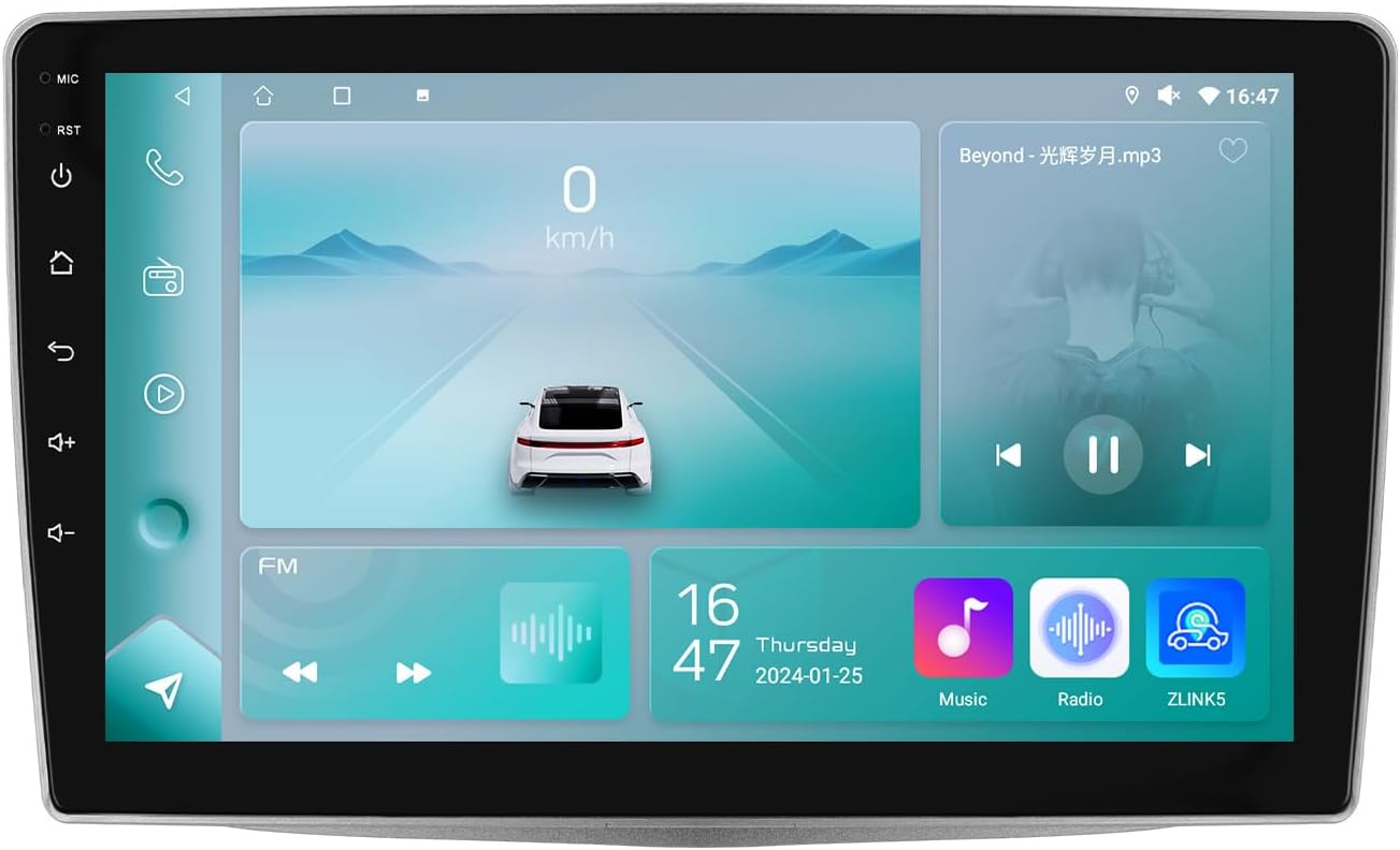 Ossuret Autoradio voor Alfa Romeo MiTo 955 (2008-2016), 9 Inch Android 13 Touchscreen 2+32GB GPS Navigatie met Carplay Android Auto WiFi Bluetooth Stuurwielbediening