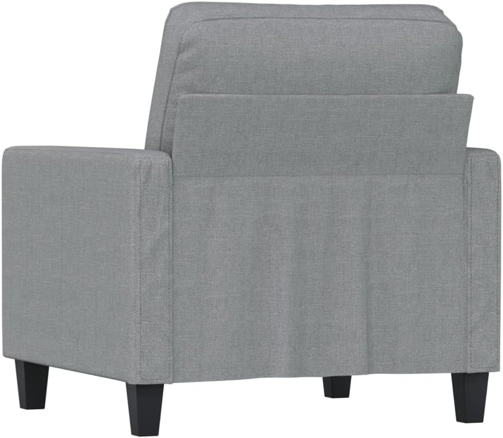 ZIRLANLV Lounge Sofa Sofa with Armrests Back Cushions, Living Room Sofa, Design Sofa Metal Frame, Available As Single, Double or Three Seater, Modern (Wine Red) (Light Grey #19)