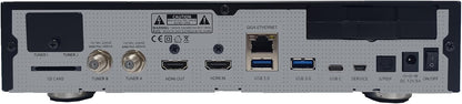 GigaBlue UHD Quad 4K Pro – PVR-ontvanger met HBB-TV, Bluetooth 5.4, 2 x FBC DVB-S2 tuner, Gigabit LAN (zonder HDD)