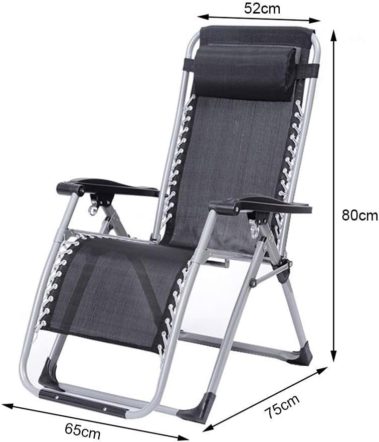 Balcony Office Relaxer Armchairs Zero Gravity Chairs Sun Loungers Sunbed Foldable Super-width Sun Lounger Beach Garden Chair with Cushions for Outdoor Patio, Brown - QUORE