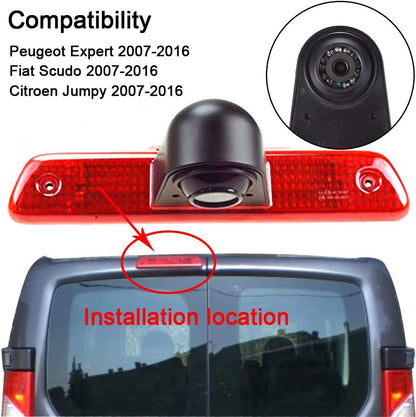 Automotive Achteruitrijcamera + 4,3 inch Paneel HD Monitor Kit voor Peugeot Expert 2007-2016/Fiat Scudo 2007-2016/Citroen Jumpy 2007-2016