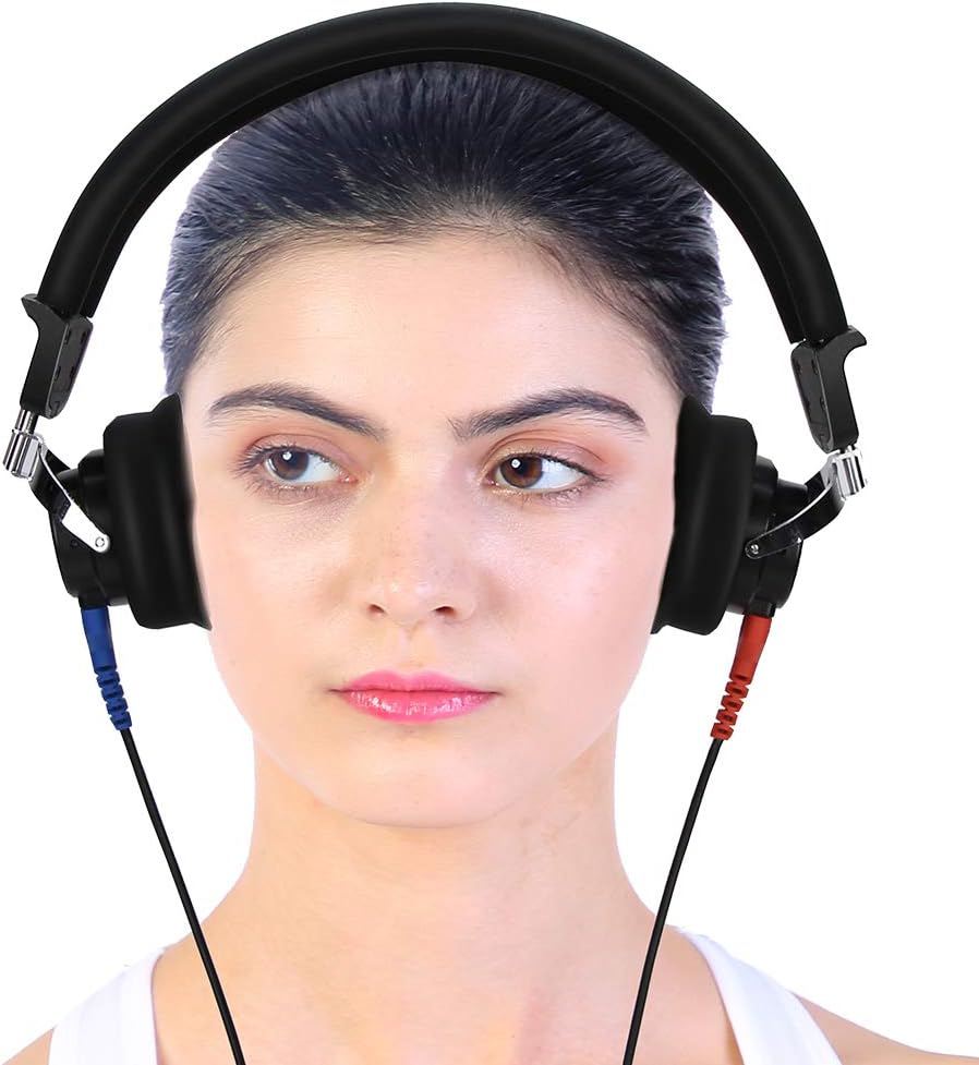 Digitale audiometer-hoofdtelefoon gehoortester zeer gevoelige audio hoofdtelefoon voor audiologen luchtleiding-gehoortest