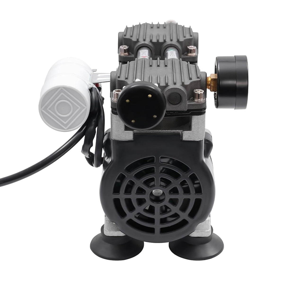 Vacuümpomp Olievrije Pomp – Vacuüm Pomp Compressor – Druckpomp Laboratorium – Olievrij Motor – Krachtige 150W Motor – Stil En Onderhoudsvrij