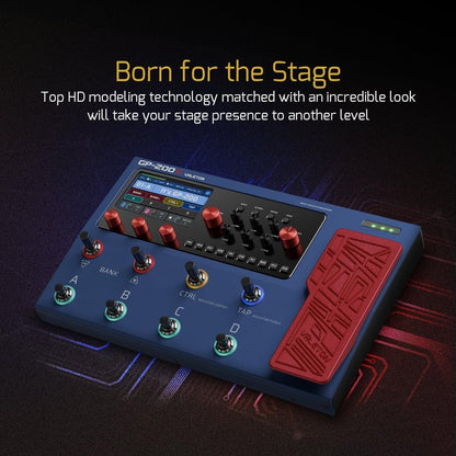 Multieffectprocessor Voor Gitaar, Bas En Akoestische Gitaar – Multieffectpedaal – Effectpedaal – Effectprocessor – Modeling Pedaal – 140 Effecten, 45 Versterkermodellen En 40 IR-Kastsimulaties – USB-C Audio Interface Met Looper En Drumritmes