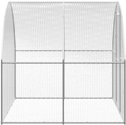 vidaXL Chicken coop 3x12x2m galvanized steel - QUORE