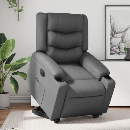 Elektrische Sta-Op Stoel – Sta-Op Fauteuil – Verstelbare Relaxstoel – Elektrische Relaxstoel – Sta Op Stoel Ouderen – Elektrische Liftfunctie – Hoogwaardige Kunstlederen Bekleding