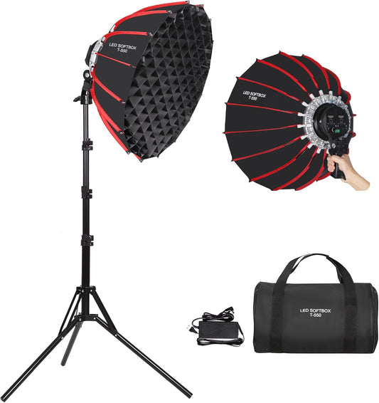 LED-softbox – Softbox – Fotolamp – Videolicht – Studiolicht – Handheld Met Handgreep – 55 Cm 60 W – Instelbare Kleurtemperatuur 3000-6500K