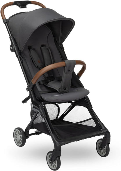 Bebeconfort Zephir Compact Baby Stroller 0-4 Years (Max 22 kg), Lightweight Travel Pram (5.6 kg), Airplane Cab, Flat Reclining and Tilting Storage Basket, Mineral Graphite - QUORE