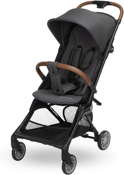 Bebeconfort Zephir, compacte babykinderwagen, 0-4 jaar (max. 22kg), lichtgewicht reiskinderwagen (5.6kg), geschikt voor in vliegtuigcabine, vlakke ligstand en kantelbaar, opbergmand, Mineral Graphite