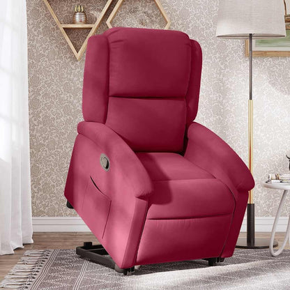 Relaxstoel Met Opstahulp – Tv-Stoel – Ligstoel – Elektrische Relaxfauteuil – Enkelvoudige Ligstoel – Fluwelen Bekleding – Elektrische Opstahulp Met Kantelfunctie
