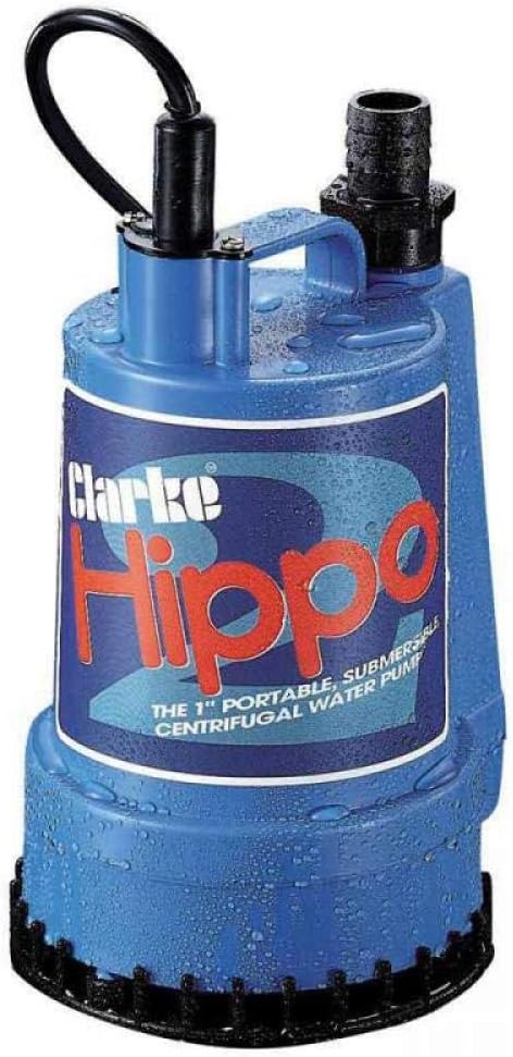 CLARKE HIPPO dompelwaterpomp 110 V 85 liter / minuut 6 m hefhoogte 250 Watt 110 Volt