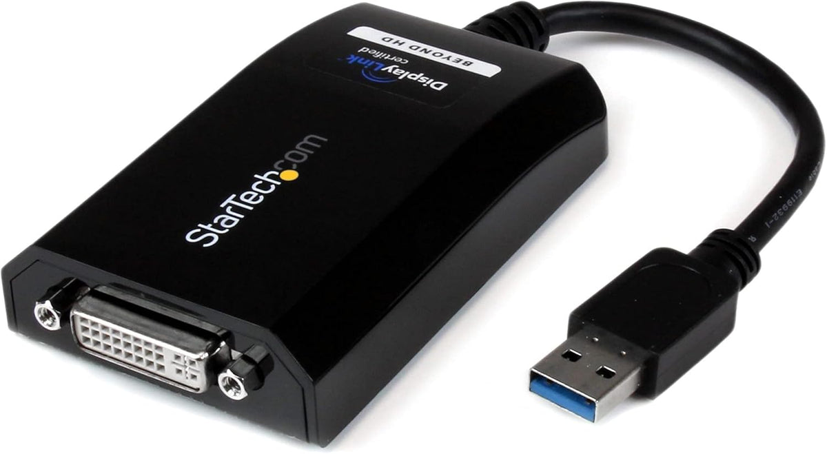 StarTech.com USB 3.0 naar DVI/VGA-adapter - 2048x1152 - Externe video- en grafische kaart - Dual Monitor Display Adapterkabel - Ondersteunt Mac & Windows (USB32DVIPRO)