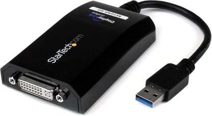 StarTech.com USB 3.0 naar DVI/VGA-adapter - 2048x1152 - Externe video- en grafische kaart - Dual Monitor Display Adapterkabel - Ondersteunt Mac & Windows (USB32DVIPRO)