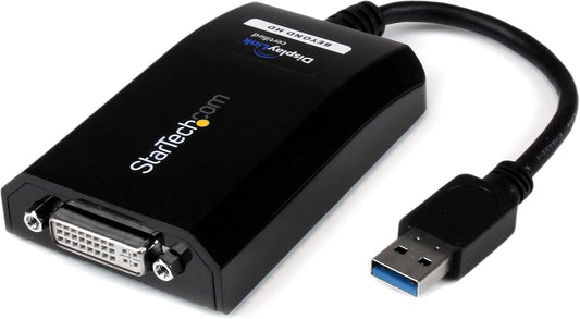 StarTech.com USB 3.0 naar DVI/VGA-adapter - 2048x1152 - Externe video- en grafische kaart - Dual Monitor Display Adapterkabel - Ondersteunt Mac & Windows (USB32DVIPRO)