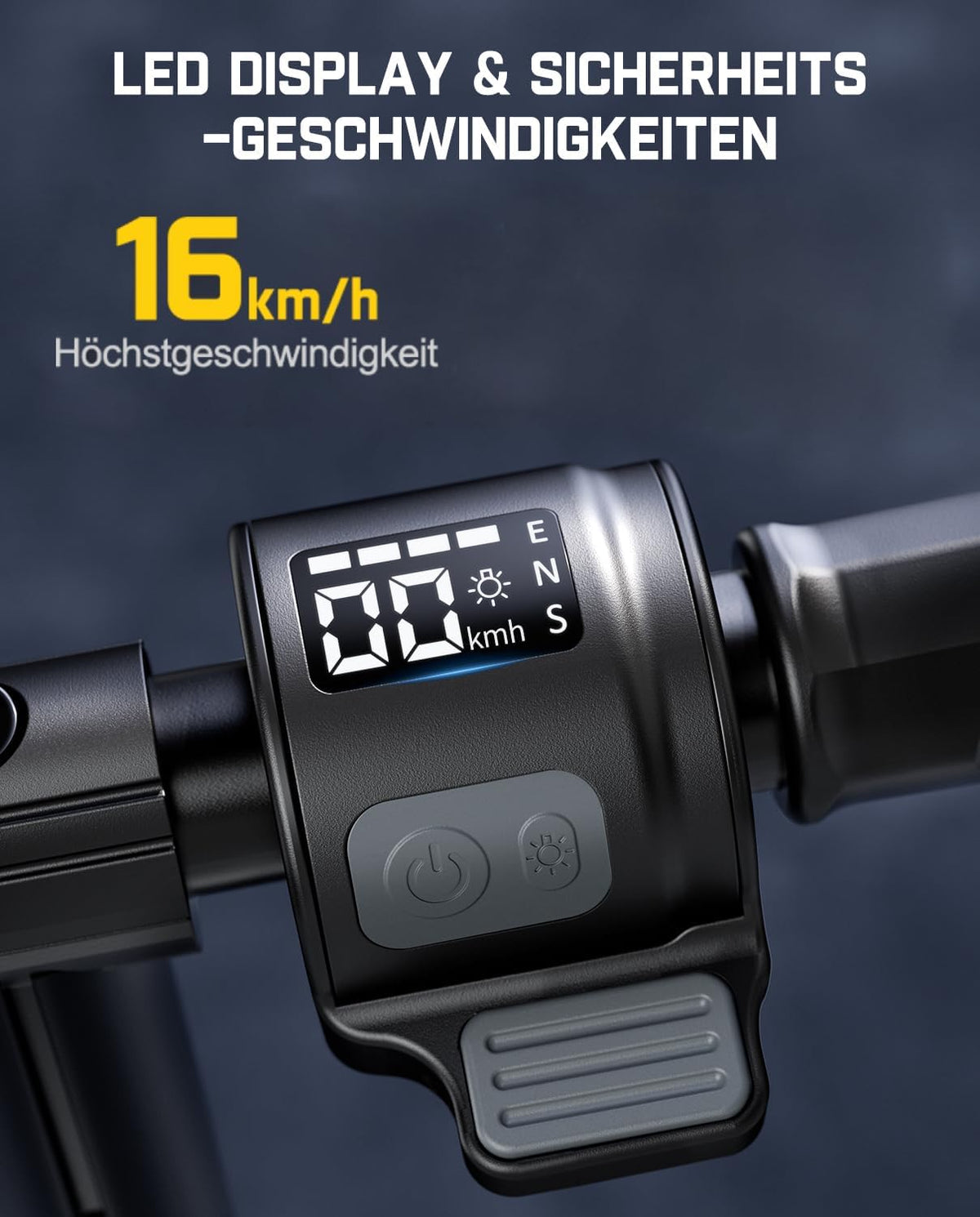FanttikRide T9 Apex Elektrische step voor kinderen, 1,3-1,7 m, 200 W motor, led-kleurlicht, bluetooth-muziek, 12/16/20 km/u digitaal display, in hoogte verstelbaar, opvouwbaar, tot 40 minuten, zwart