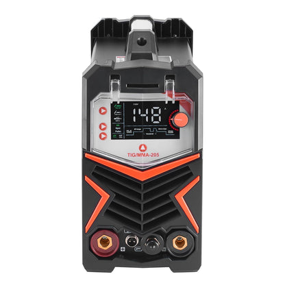 VEVOR TIG welding machine with 205 A and large LED display, TIG CC/TIG Impulse CC/MMA (stick), electric welding machine with double voltage 110 and 220 V with high frequency start of the IGBT inverter