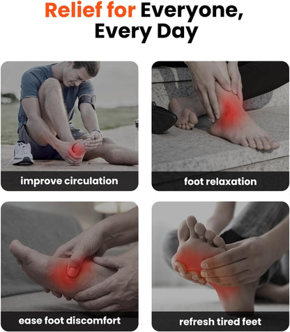 Voetmassageapparaat Met Warmte – Voetmassager – Shiatsu Voetmassage – Elektrisch Voetmassageapparaat – Massageapparaat Voor Voeten – Geschikt Voor EU-Maat 45 – 2 Warmtestanden